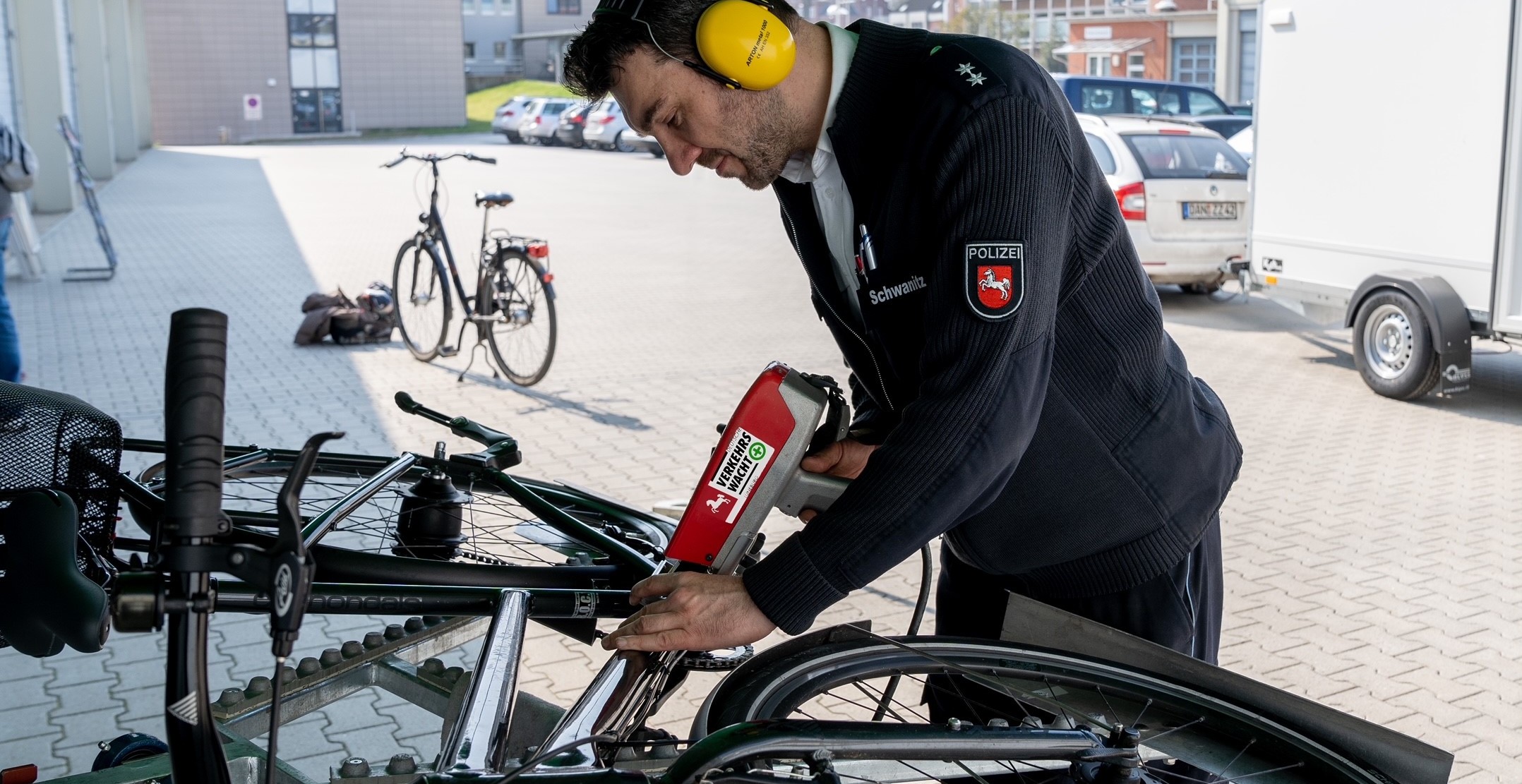 Fahrradcodierung. Foto: Polizei Lüneburg.