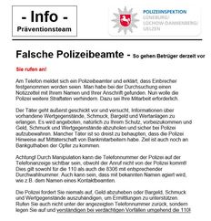 Falsche Polizeibeamte