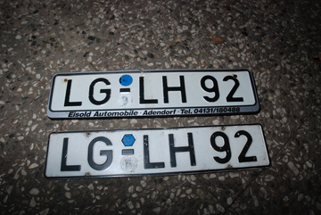 Amtliche Kennzeichen LG-LH 92 Eisold Automobile Adendorf